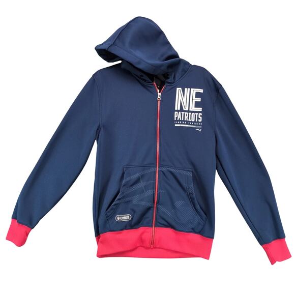 NFL Team Apparel New England Patriots Full Zip Hoodie Jacket Men's S Football - Picture 1 of 10